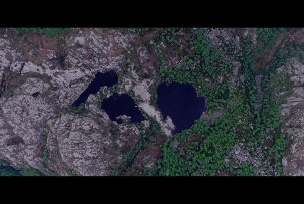 Aerial frame over the Norwegian fjords